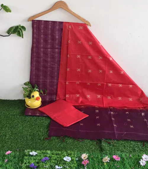 “Premium Banarasi Katan Silk Unstitched Salwar 